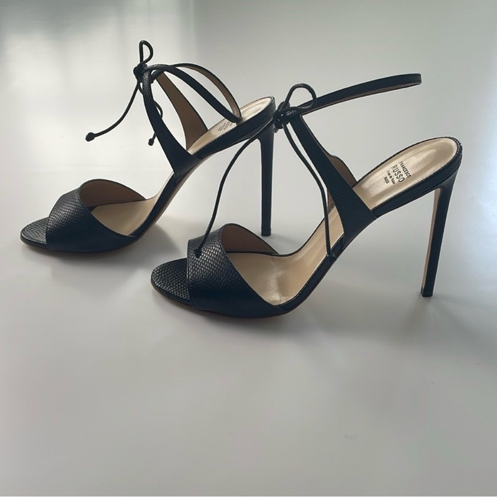 Francesco Russo Snakeskin Sandals 39